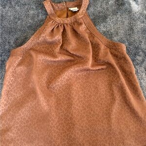 Brown Sleeveless Women's Top